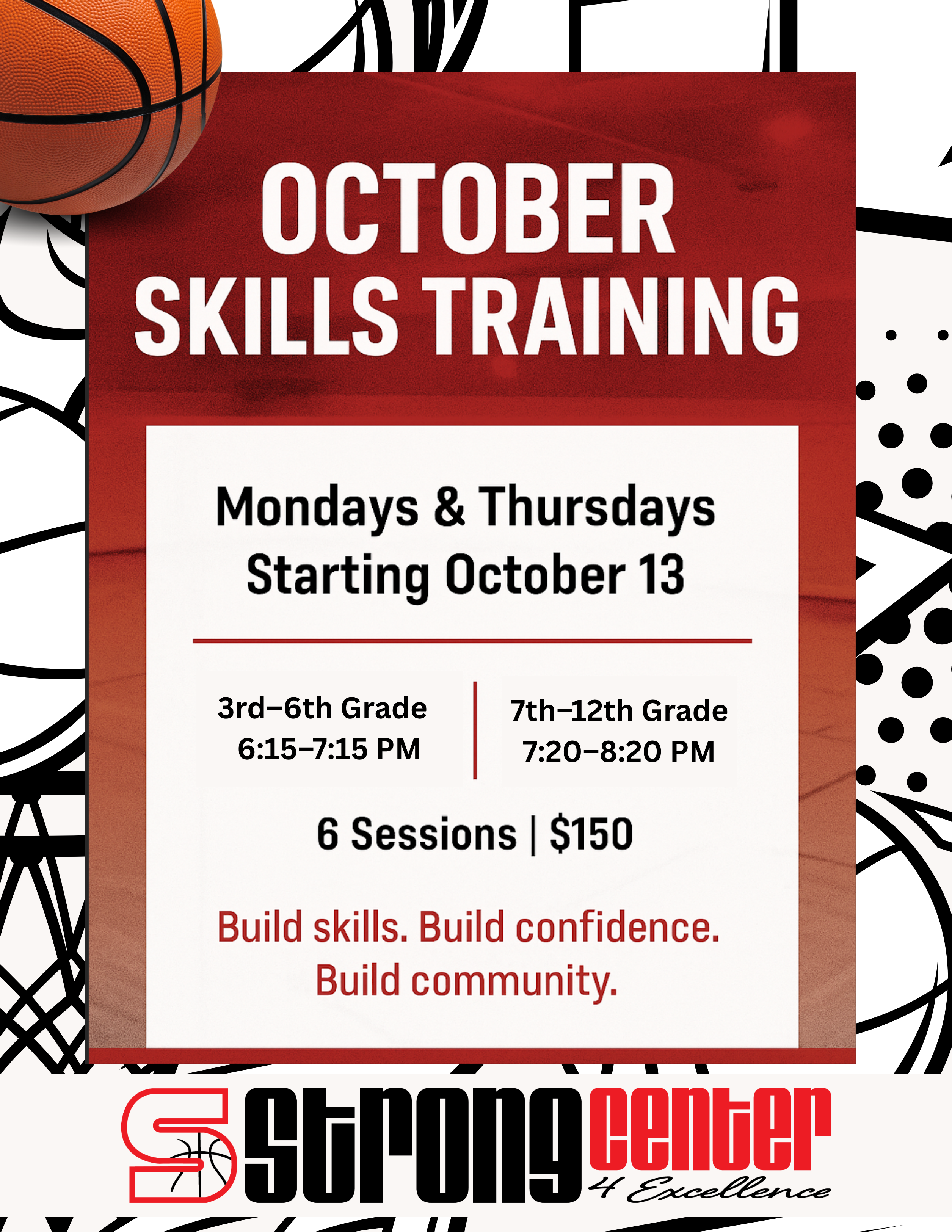 3rd–6th Grade 615–715 PM 7th–12th Grade 720–820 PM